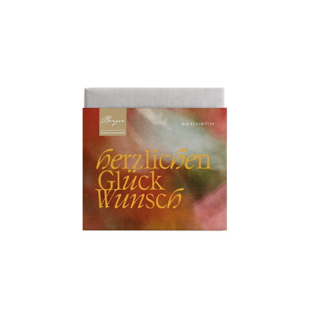 Tafelschokolade "herzlichen Glückwunsch"