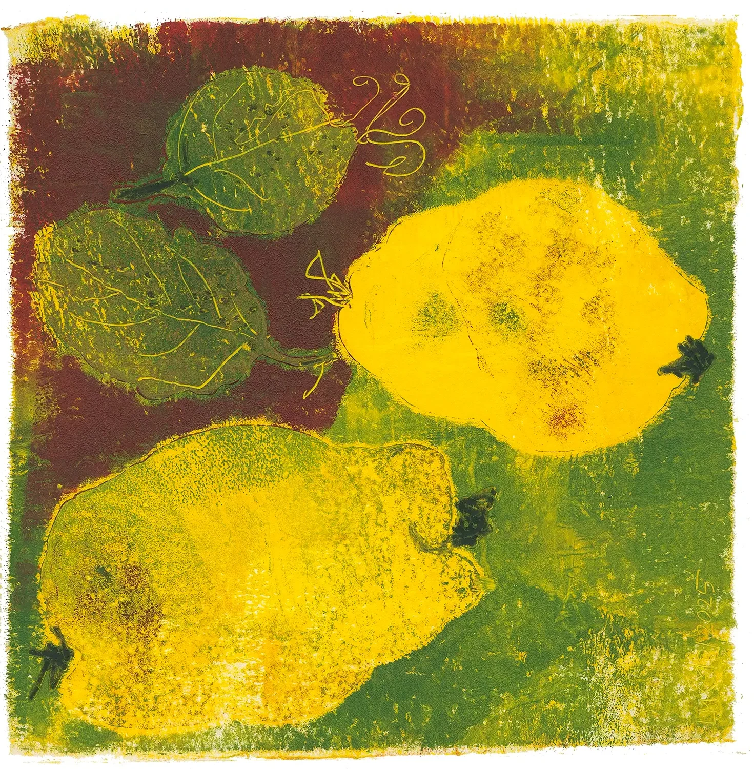 "Quitten 1" Kunstdruck