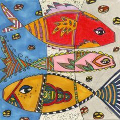 Gefühl "ausgeglichen" Kunstdruck