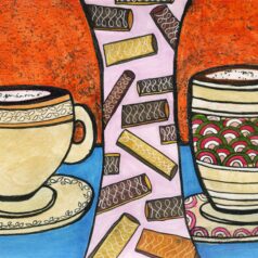 "Kaffee mit Stil 1" Kunstdruck