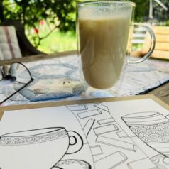 "Kaffee mit Stil 1" Kunstdruck
