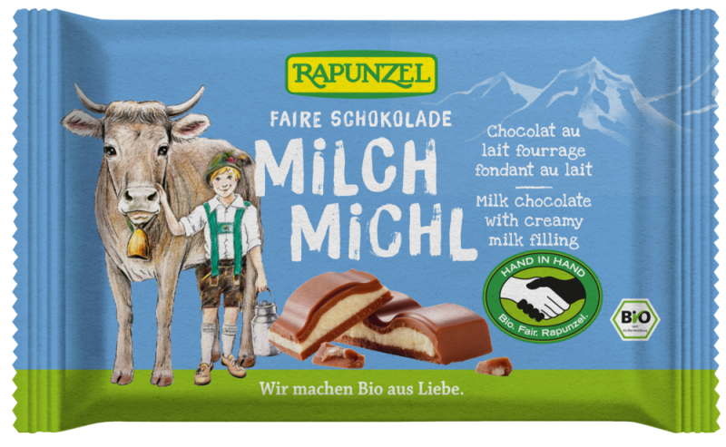 Vollmilch Schokolade mit Milchfüllung