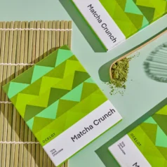 dunkle Schokolade "Matcha Crunch 70%"