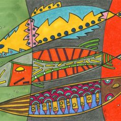 Kunstdruck/ GefühlsStinte "sorgenfrei"